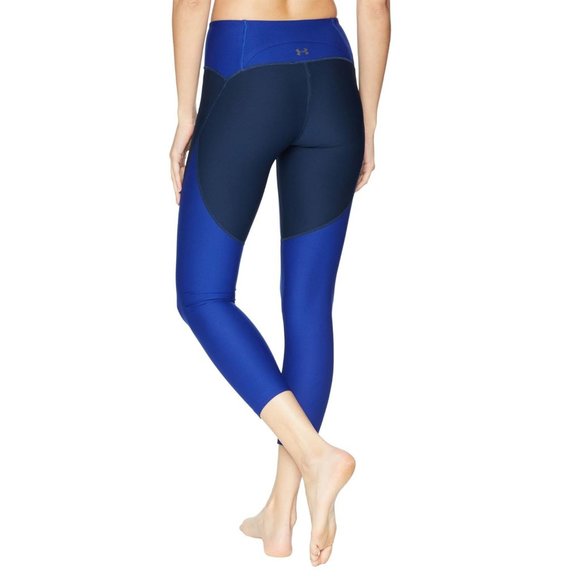 Under Armour Womens Workout Leggings - EXTRA SMALL Gym Leggings (2-Tone Blue) - Picture 3 of 10
